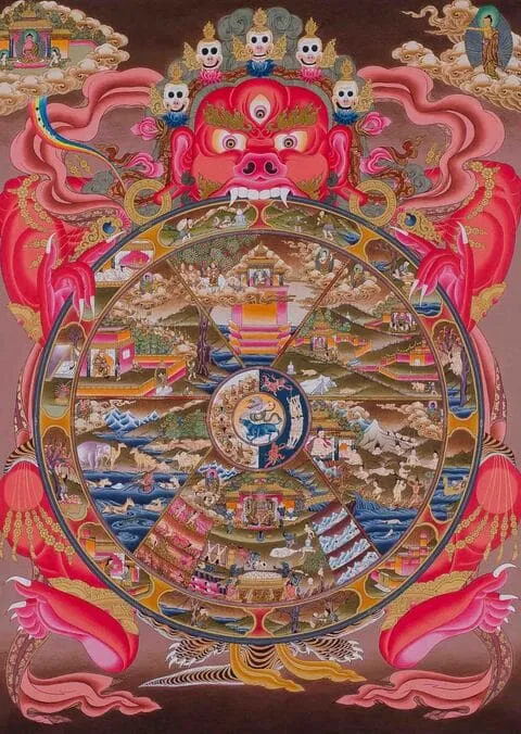 Yama et la roue du Samsāra